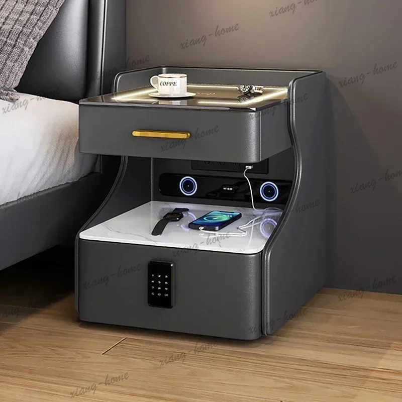 Home Security America - Comodino LS con cassetti, comodo comodino