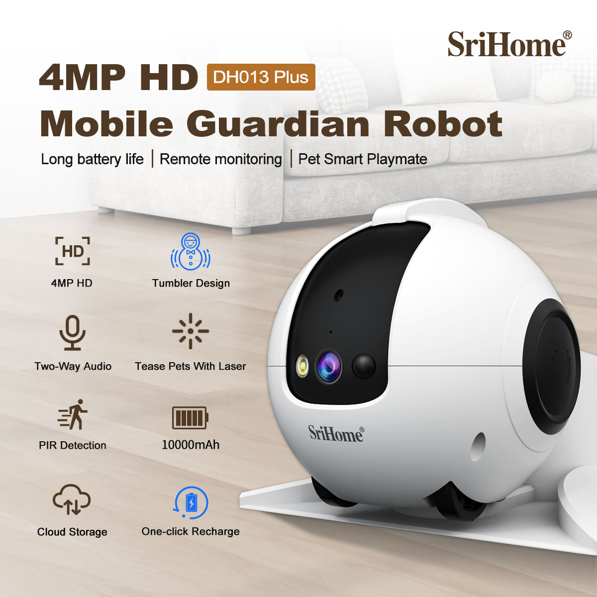 Telecamera IP Dome PTZ Wireles - Home Security Robots recensione e prezzo